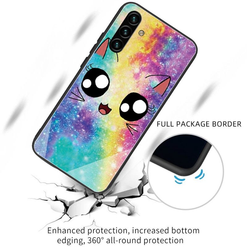 Kuori Samsung Galaxy A13 5G Tempered Glass Cat
