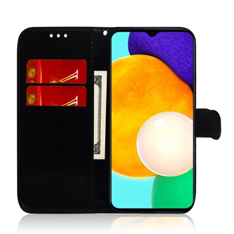 Nahkakotelo Samsung Galaxy A13 5G Keinonahkainen Peilin Kansi