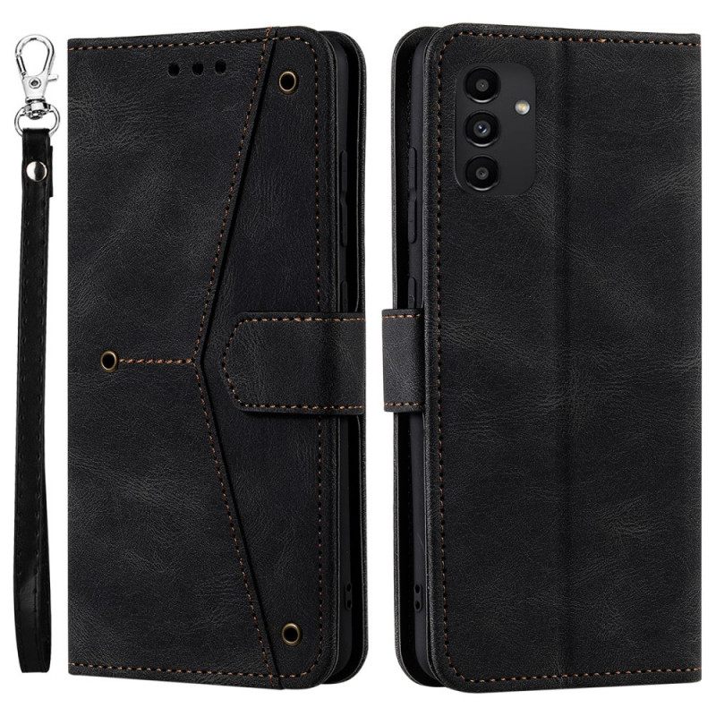 Nahkakotelo Samsung Galaxy A13 5G Skin-touch Saumat