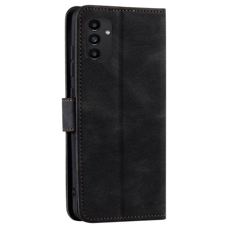 Nahkakotelo Samsung Galaxy A13 5G Skin-touch Saumat