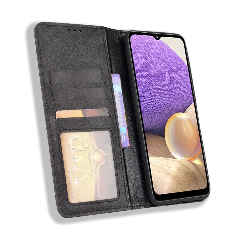 Puhelinkuoret Samsung Galaxy A13 5G Kotelot Flip Tyylitelty Vintage-nahkaefekti