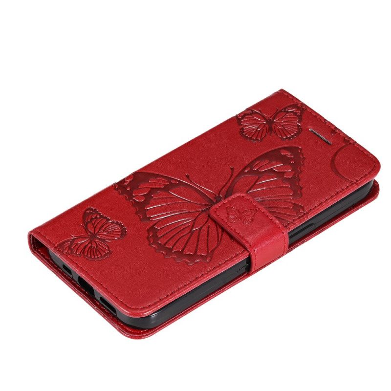 Kotelot Huawei Nova 9 / Honor 50 Suojaketju Kuori Giant Thong Butterflies