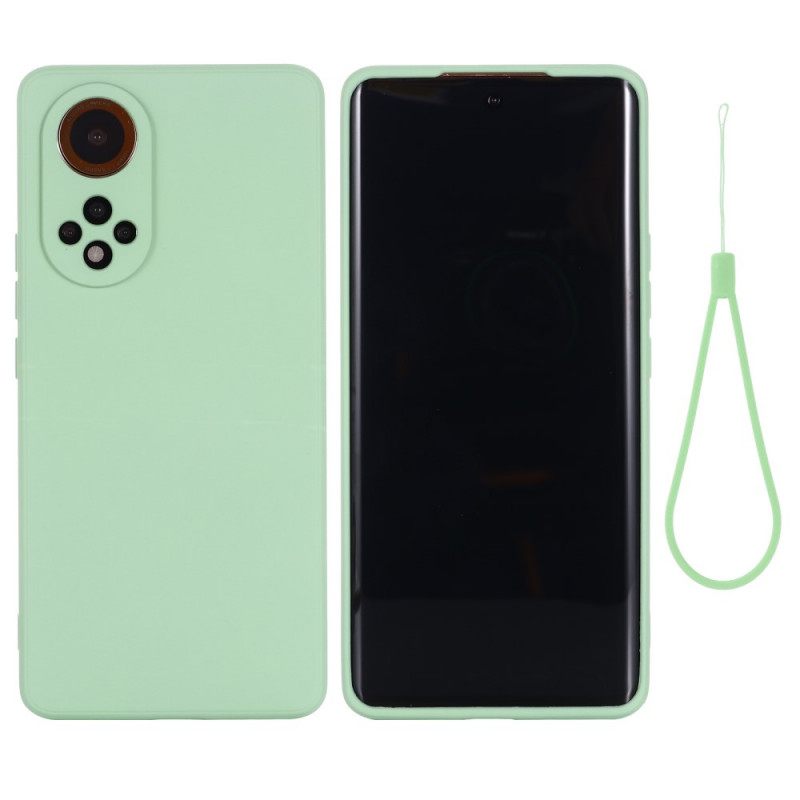 Kuori Huawei Nova 9 / Honor 50 Nestemäinen Silikoni Kaulanauhalla