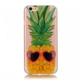 Kuori iPhone 6 / 6S Transparent Incognito Ananas