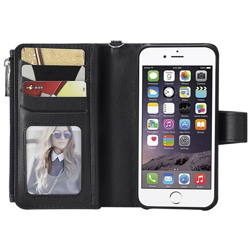 Kuori Kotelot iPhone 6 / 6S Lompakkokotelo Irrotettava Lompakko