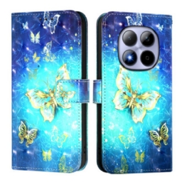 Kotelot Xiaomi Redmi Note 15 Pro 5g Kultaisia Perhosia