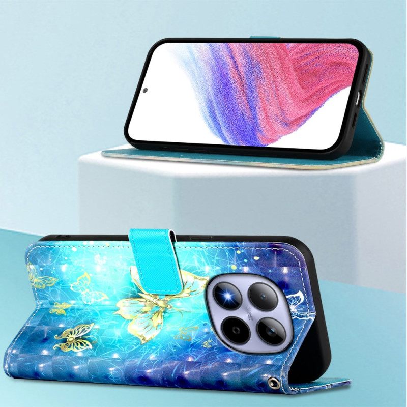 Kotelot Xiaomi Redmi Note 15 Pro 5g Kultaisia Perhosia