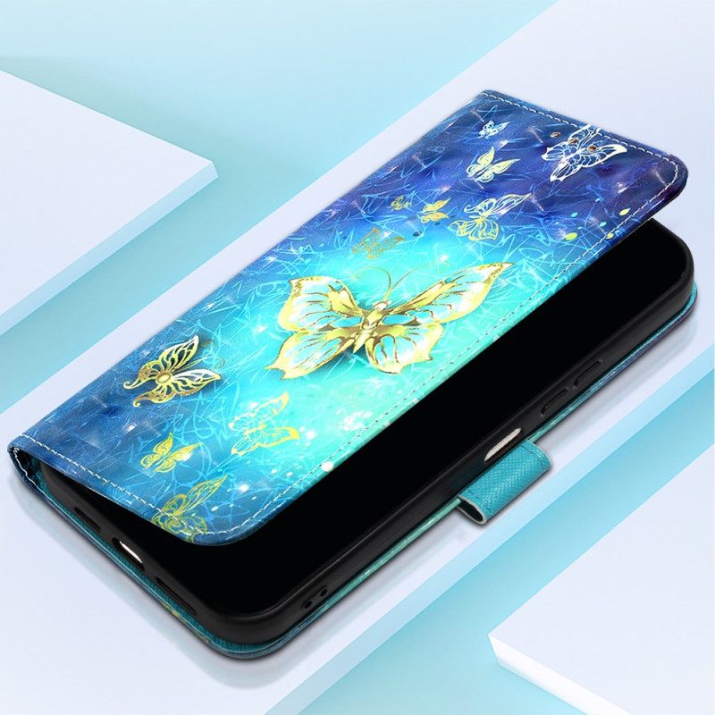 Kotelot Xiaomi Redmi Note 15 Pro 5g Kultaisia Perhosia