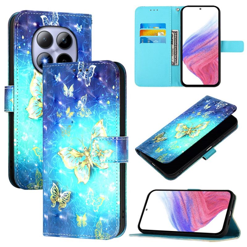 Kotelot Xiaomi Redmi Note 15 Pro 5g Kultaisia Perhosia