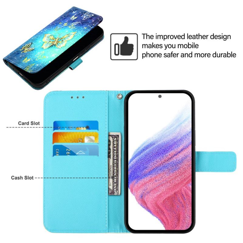 Kotelot Xiaomi Redmi Note 15 Pro 5g Kultaisia Perhosia