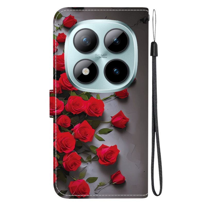 Kotelot Xiaomi Redmi Note 15 Pro 5g Punaiset Ruusut Suojakuori