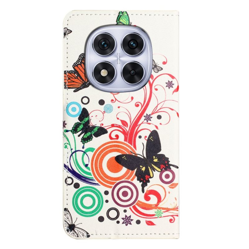 Kuoret Xiaomi Redmi Note 15 Pro 5g Perhosia Valkoisella Taustalla