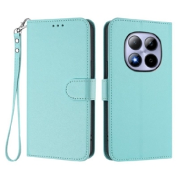 Nahkakotelo Xiaomi Redmi Note 15 Pro 5g Klassinen Hihnalla