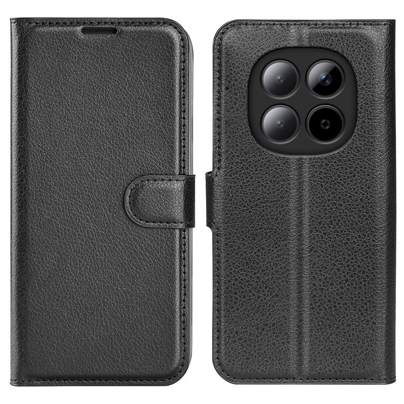 Nahkakotelo Xiaomi Redmi Note 15 Pro 5g Litsikuvioinen Tekonahka