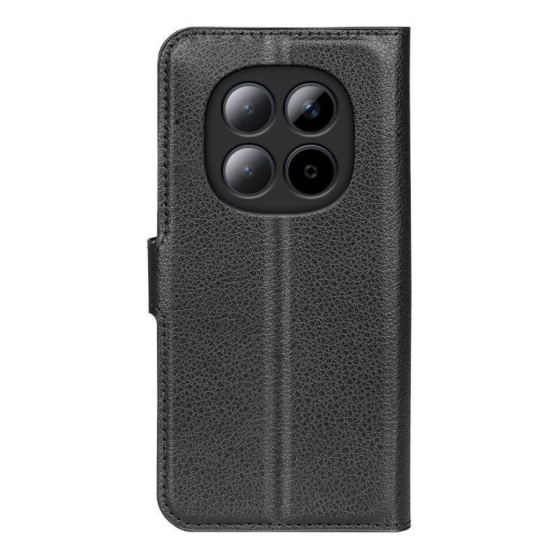 Nahkakotelo Xiaomi Redmi Note 15 Pro 5g Litsikuvioinen Tekonahka