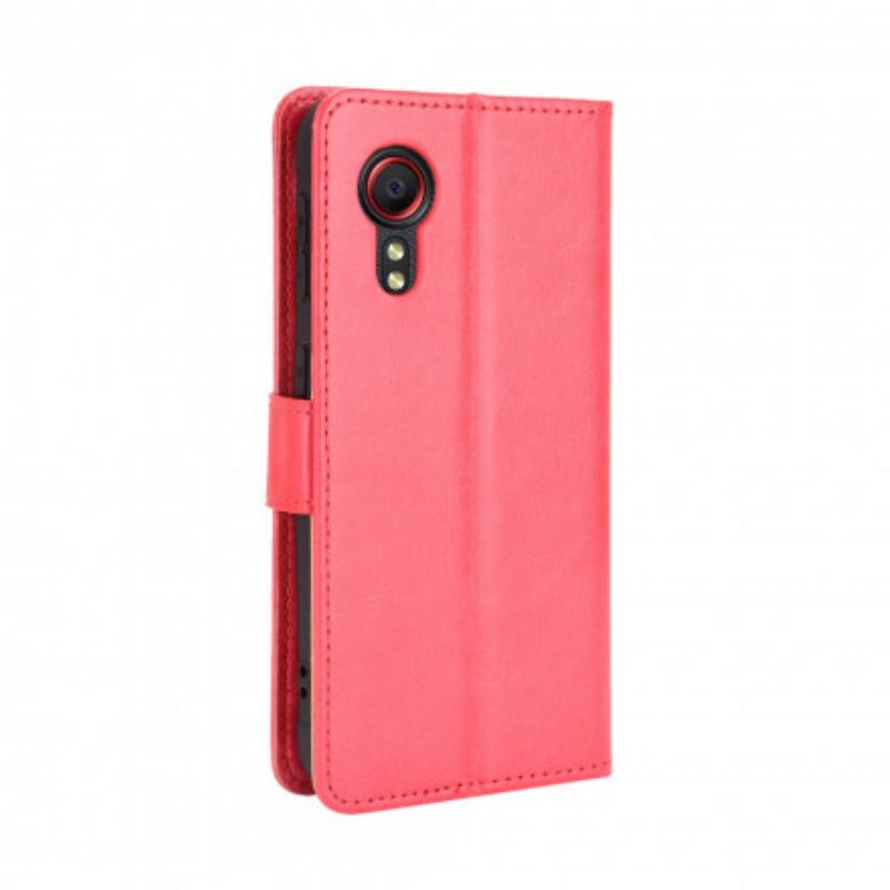 Flip Case Samsung Galaxy XCover 5 Keinonahka Näyttävä