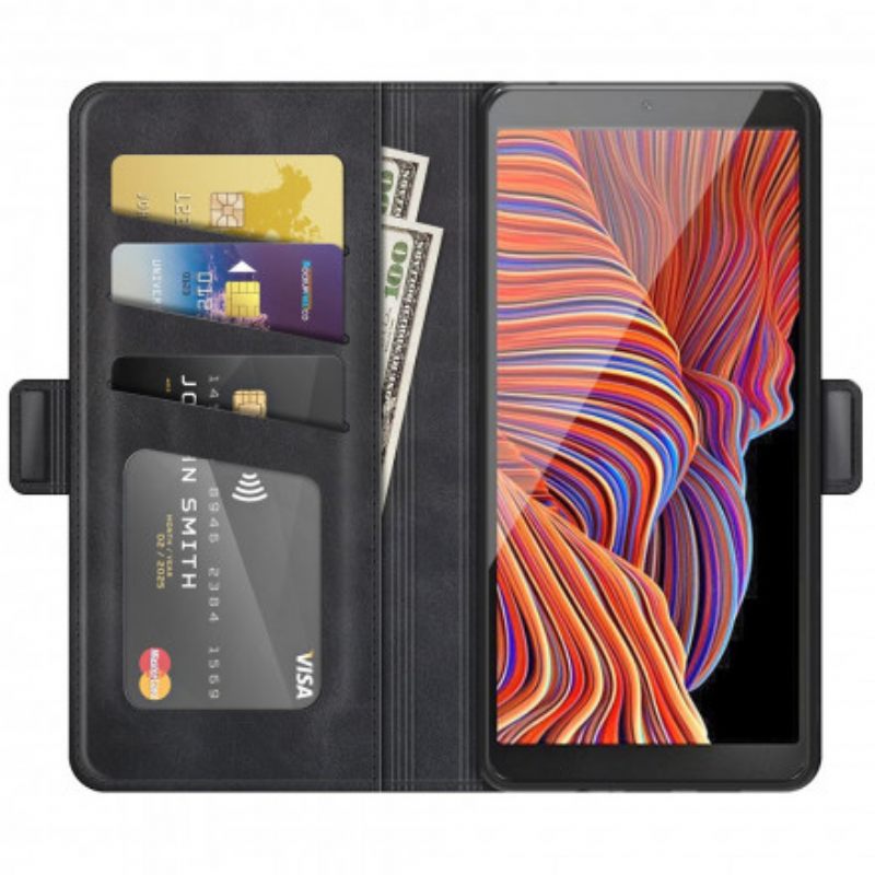 Kotelot Samsung Galaxy XCover 5 Faux Leather Design