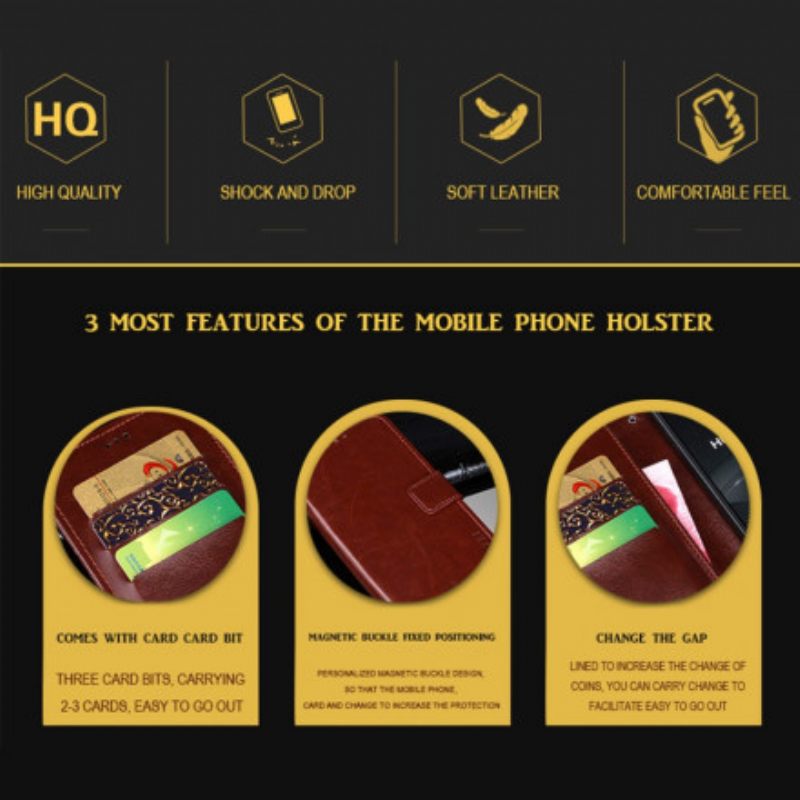 Kotelot Samsung Galaxy XCover 5 Faux Leather Idewei