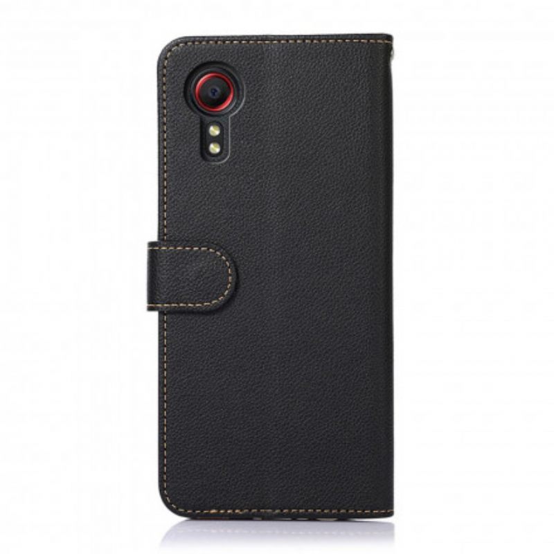 Kotelot Samsung Galaxy XCover 5 Litchi Leather Rfid Tekniikka