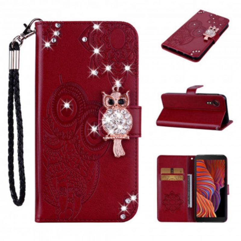 Kotelot Samsung Galaxy XCover 5 Pöllömandala Ja Charm