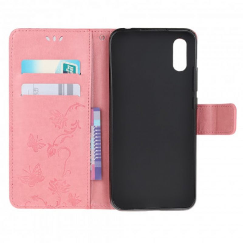 Kotelot Samsung Galaxy XCover 5 Suojaketju Kuori Butterflies And Flowers Things
