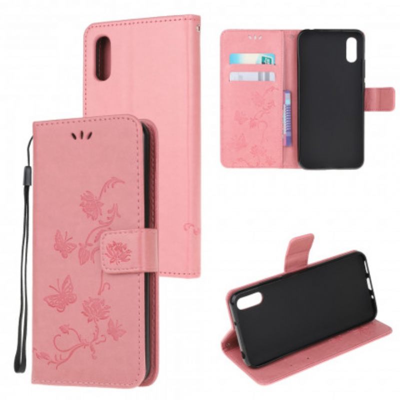 Kotelot Samsung Galaxy XCover 5 Suojaketju Kuori Butterflies And Flowers Things