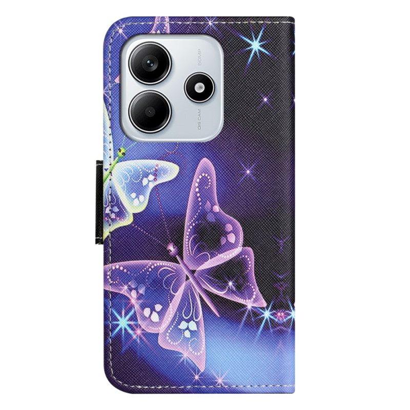 Kotelot Xiaomi Redmi Note 14 4g Kimaltelevat Perhoset Suojakuori