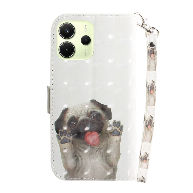 Kotelot Xiaomi Redmi Note 14 4g Mopsi Hihnalla