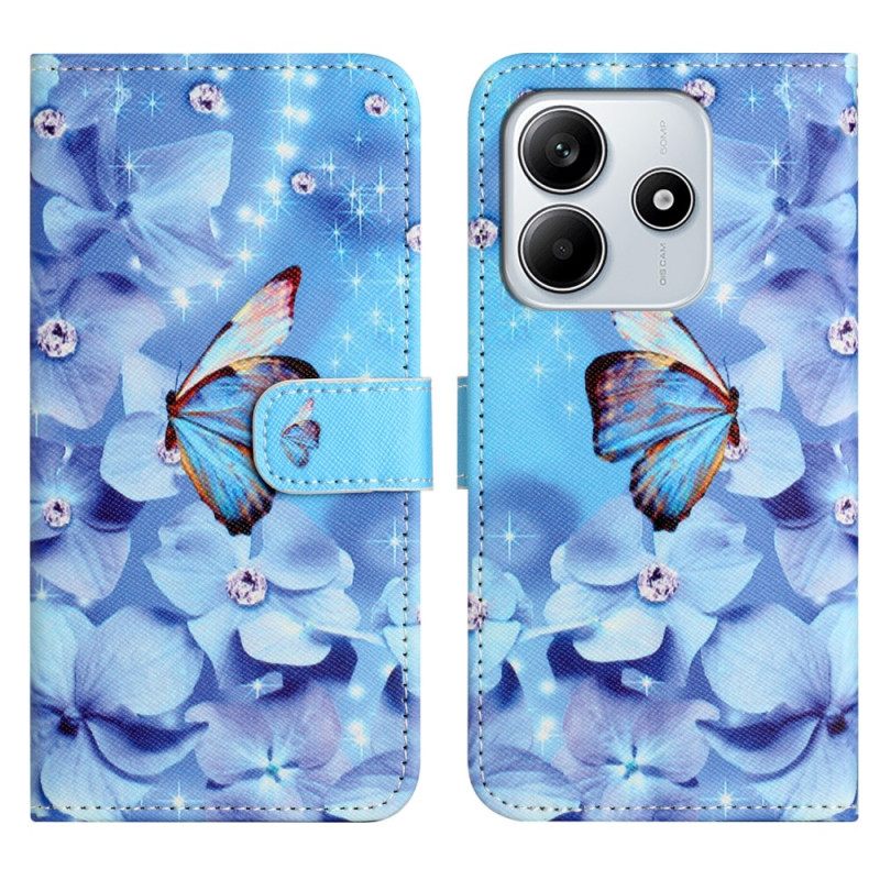 Kotelot Xiaomi Redmi Note 14 4g Perhosia Ja Timantteja