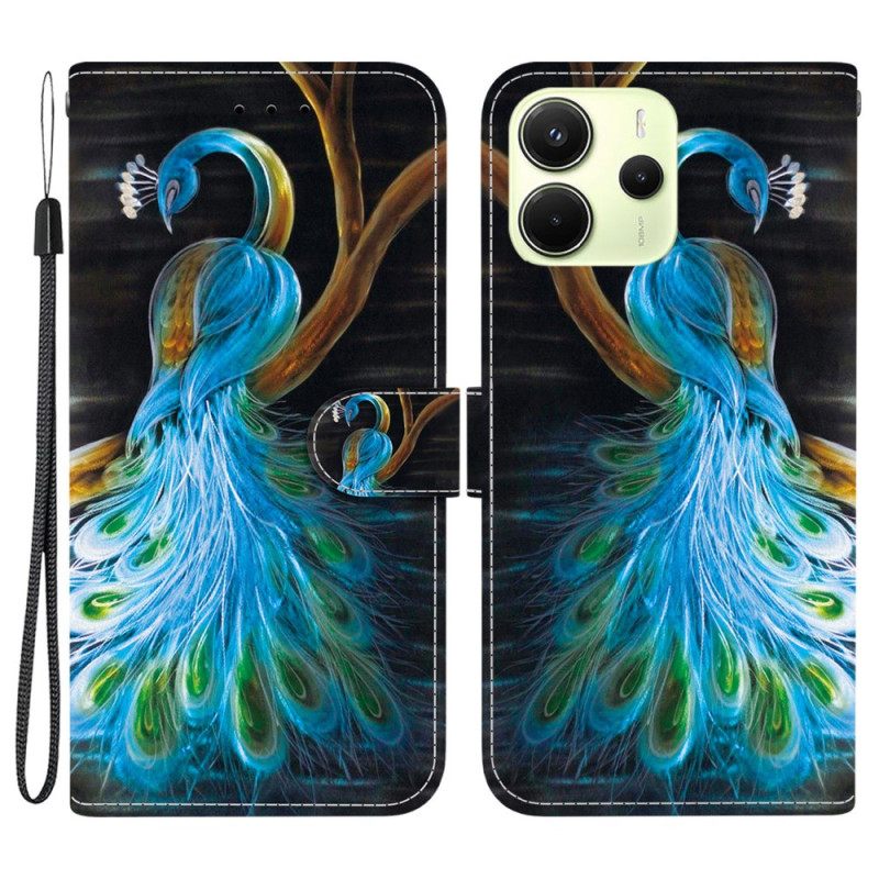 Kotelot Xiaomi Redmi Note 14 4g Riikinkukkokuvio Suojakuori