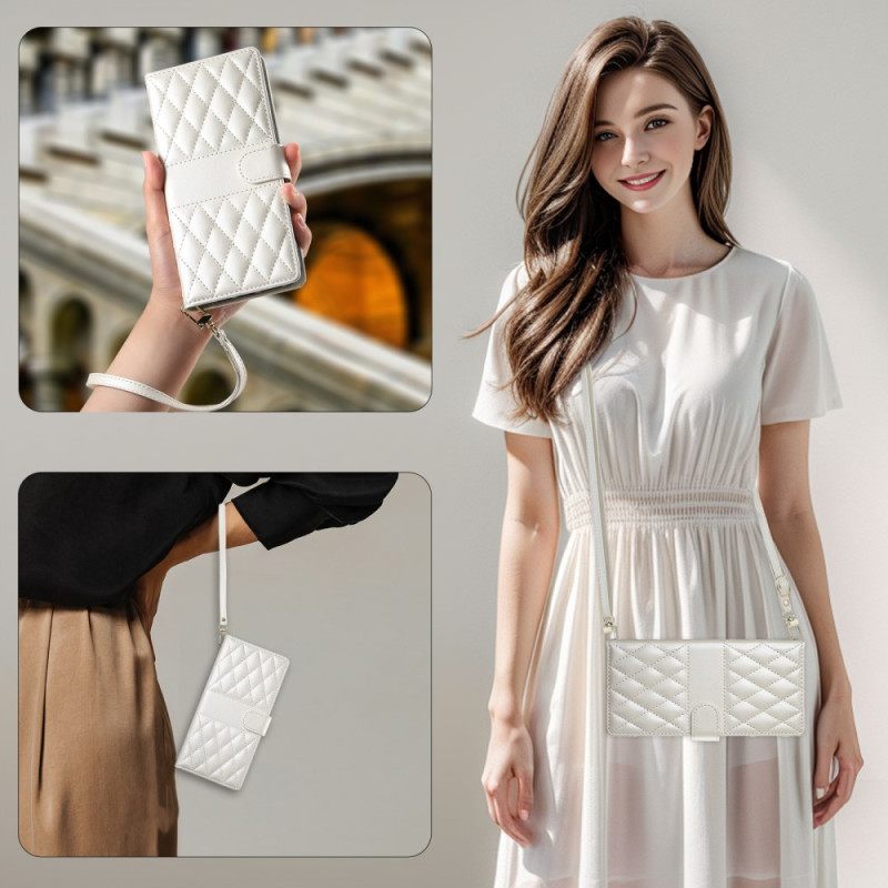 Kotelot Xiaomi Redmi Note 14 4g Tikattu Hihnalla Ja Olkahihnalla Suojakuori