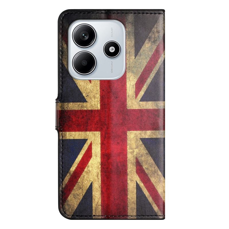 Kotelot Xiaomi Redmi Note 14 4g Vintage-britannian Lippu