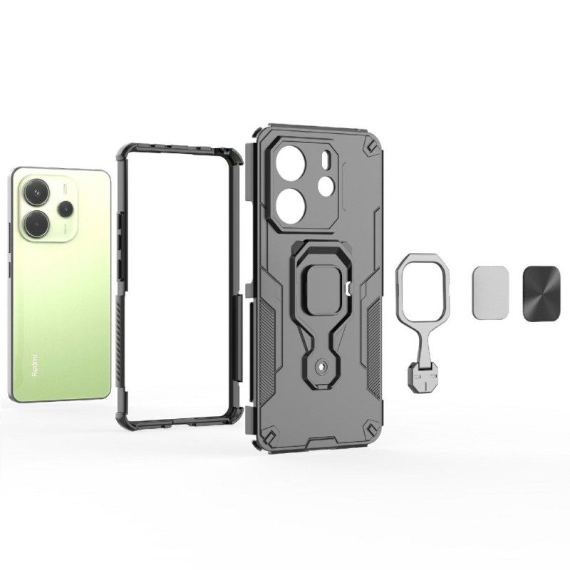 Kuori Xiaomi Redmi Note 14 4g Erittäin Kestävä Pyörivällä Jalustalla