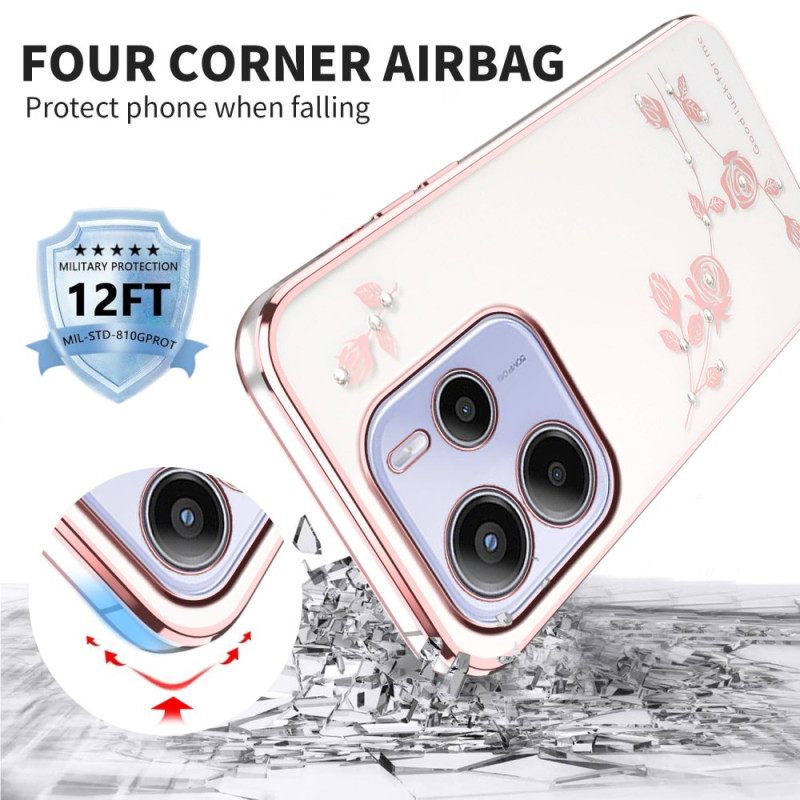 Kuori Xiaomi Redmi Note 14 4g Strasseja Ja Kukkia