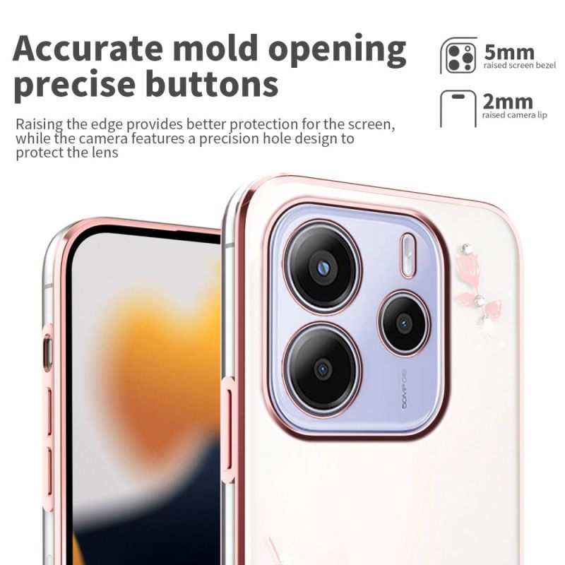 Kuori Xiaomi Redmi Note 14 4g Strasseja Ja Kukkia