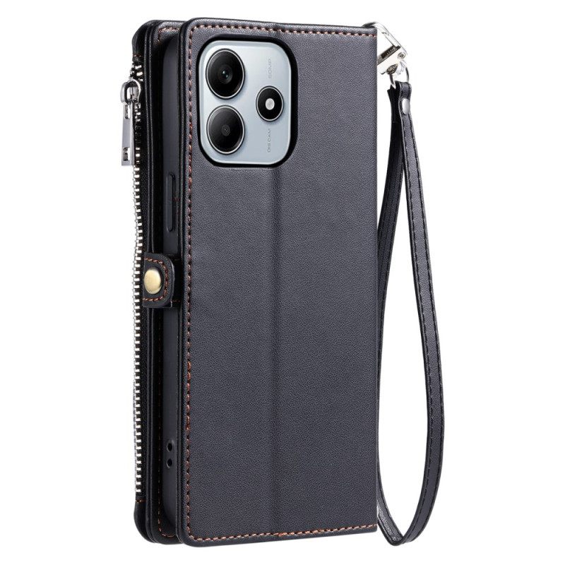 Nahkakotelo Xiaomi Redmi Note 14 4g 8 Kortin Lokeron Lompakko