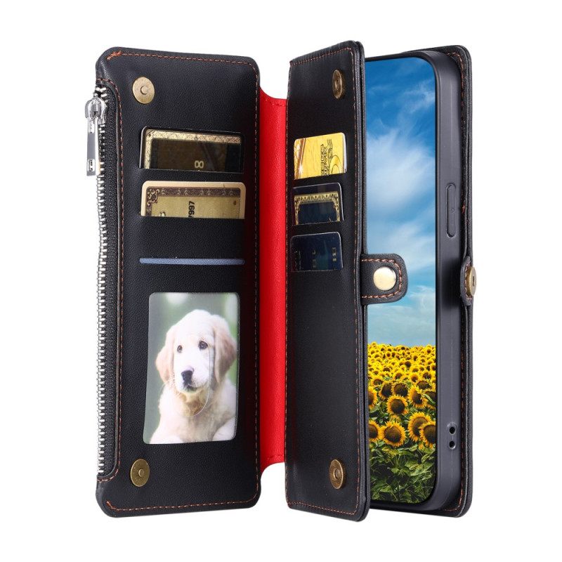 Nahkakotelo Xiaomi Redmi Note 14 4g 8 Kortin Lokeron Lompakko