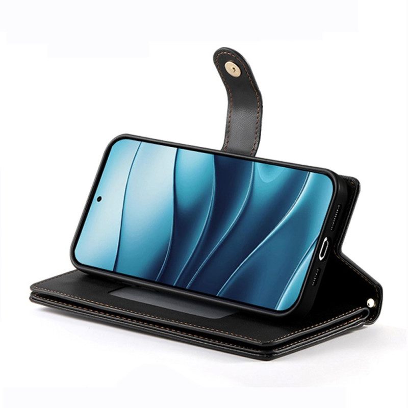 Nahkakotelo Xiaomi Redmi Note 14 4g Lompakko Ja Hihnat