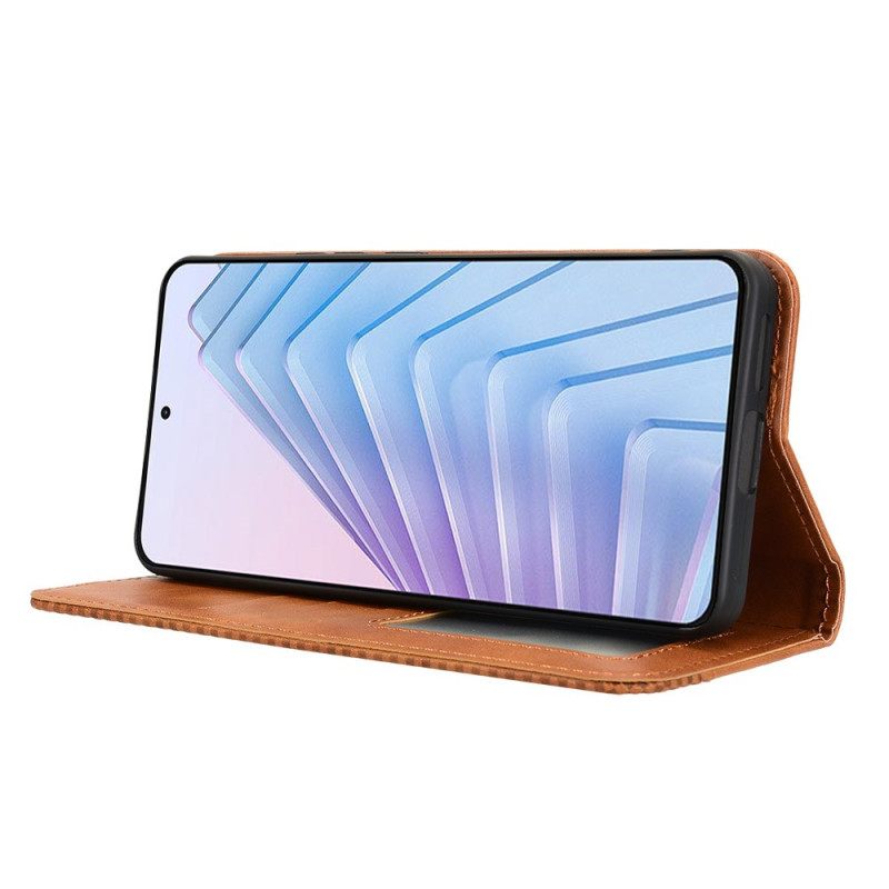 Nahkakotelo Xiaomi Redmi Note 14 4g Puhelinkuoret Vintage-reunus