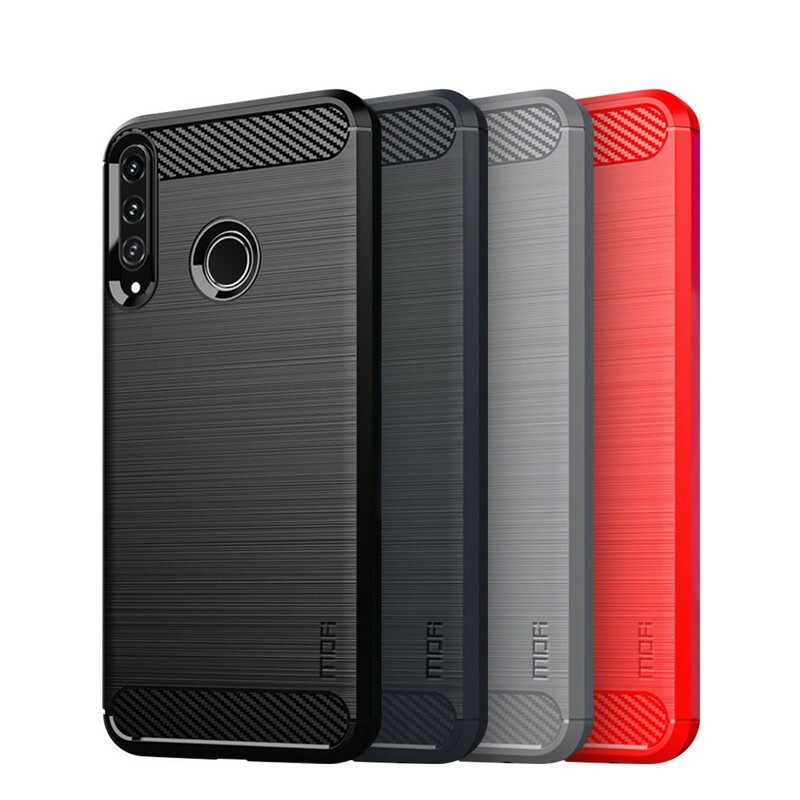 Kuori Huawei P40 Lite E / Huawei Y7p Harjattu Hiilikuitu Mofi