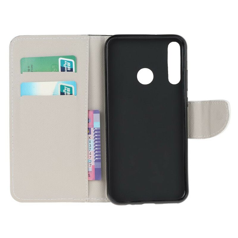 Nahkakotelo Huawei P40 Lite E / Huawei Y7p Military Camouflage