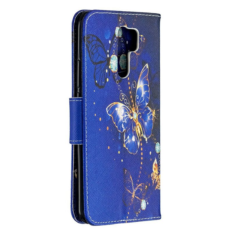 Nahkakotelo Xiaomi Redmi 9 Uskomattomat Perhoset