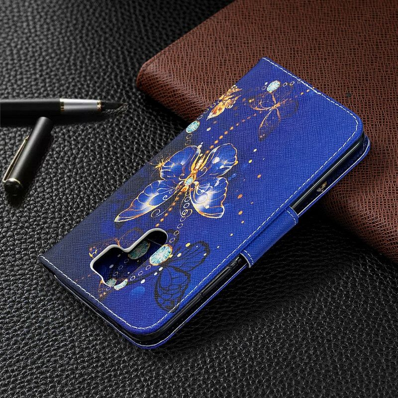 Nahkakotelo Xiaomi Redmi 9 Uskomattomat Perhoset