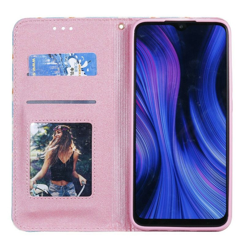 Puhelinkuoret Xiaomi Redmi 9 Kotelot Flip Daisies