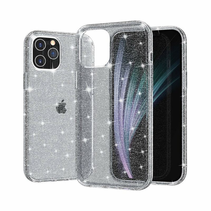 Case iPhone 12 Mini Läpinäkyvät Paljetit