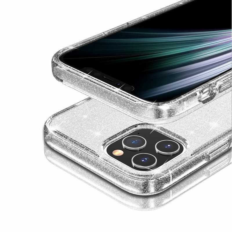 Case iPhone 12 Mini Läpinäkyvät Paljetit