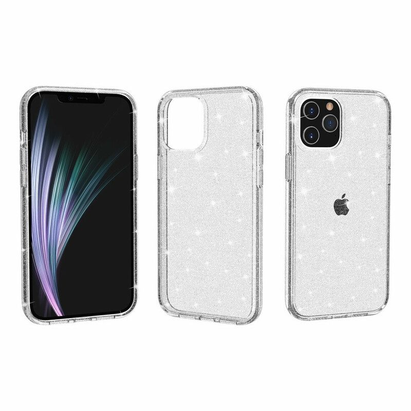Case iPhone 12 Mini Läpinäkyvät Paljetit