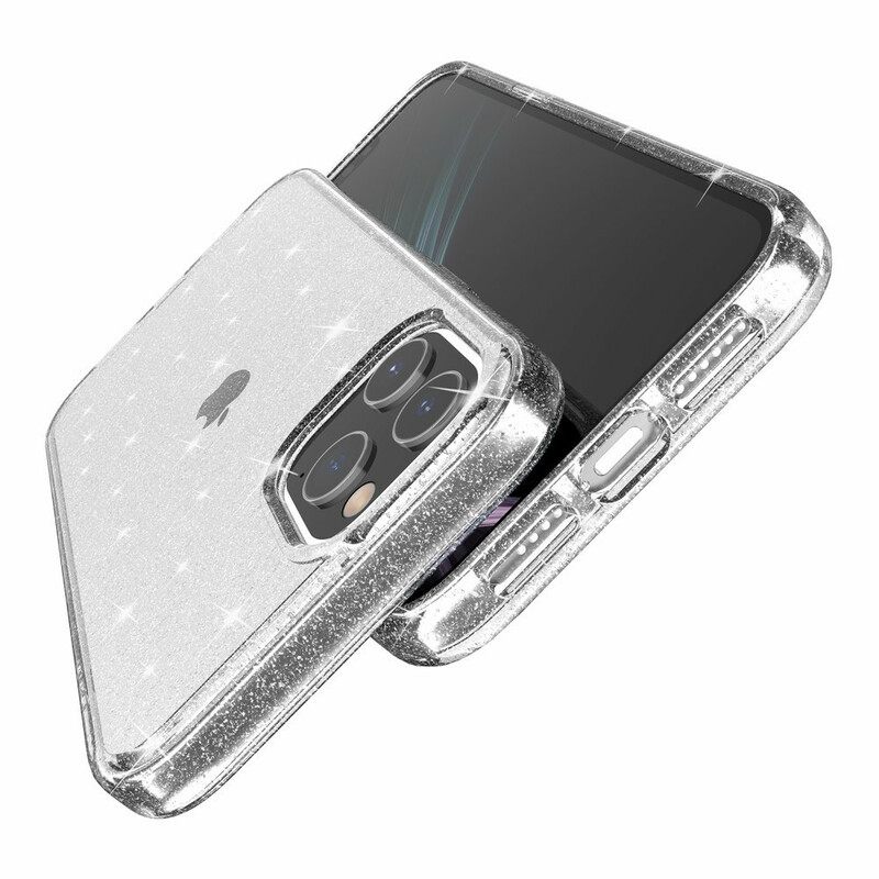 Case iPhone 12 Mini Läpinäkyvät Paljetit
