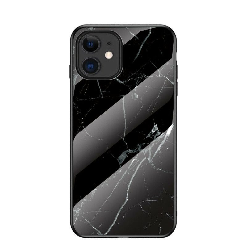 Case iPhone 12 Mini Tempered Glass Marble Colors