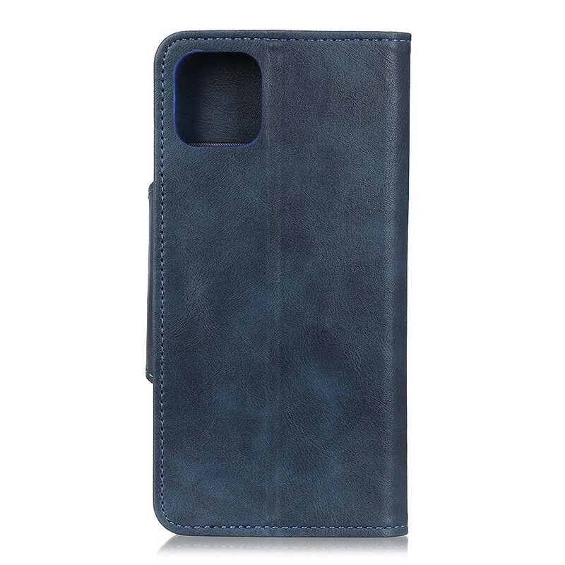 Flip Case iPhone 12 Mini Keinonahkapainike